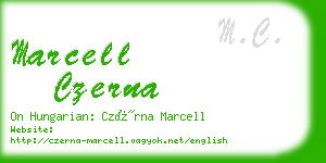 marcell czerna business card